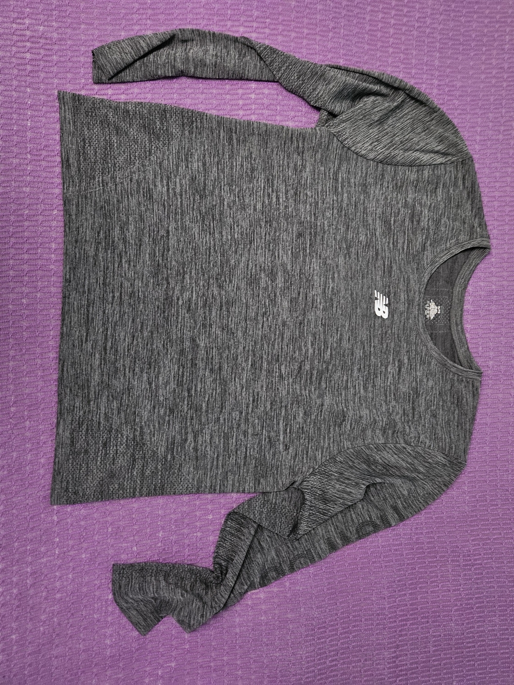 New Balance Women's Dark Heather Gray Crewneck Pullover